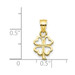 10K Yellow Gold Four Leaf Clover Charm - (A82-308) 10K Yellow Gold Four Leaf Clover Charm - (A82-308)