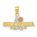 10K Two-tone Gold #1 Grandma Charm - (A82-315)