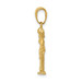 14K Yellow Gold 3-D Lady of Justice with Moveable Scales Pendant - (A82-317)