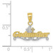 10K Yellow Gold & Rhodium #1 Godmother Charm - (A82-330) 10K Yellow Gold & Rhodium #1 Godmother Charm - (A82-330)