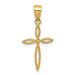 14K Yellow Gold Passion Cross Charm - (A82-335)