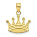 10K Yellow Gold Crown Charm - (A82-336) 10K Yellow Gold Crown Charm - (A82-336)