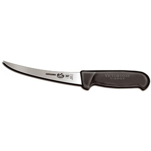 6" 40517 Victorinox Curved Boning Knife Fibrox Black Handle, Flexible