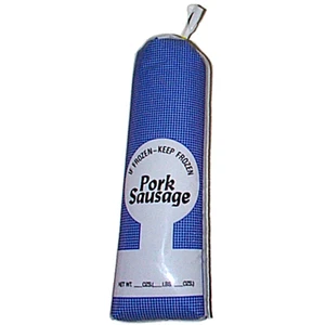 Pork Sausage, 2-lb. 4-1/4'' x 13-1/2'', Keyhole Design, Printed "For Sale" - CLARITY Poly Bags 100 ct.