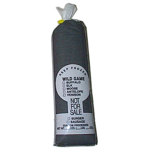 Wild Game, 2-lb. 4-1/4'' x 13-1/2'', Keyhole Design, Printed ''Not For Sale'' B&W - CLARITY Poly Bags 100 ct.