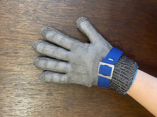 Cut Resistant Safety Glove, Stainless Steal, Large - G6-L