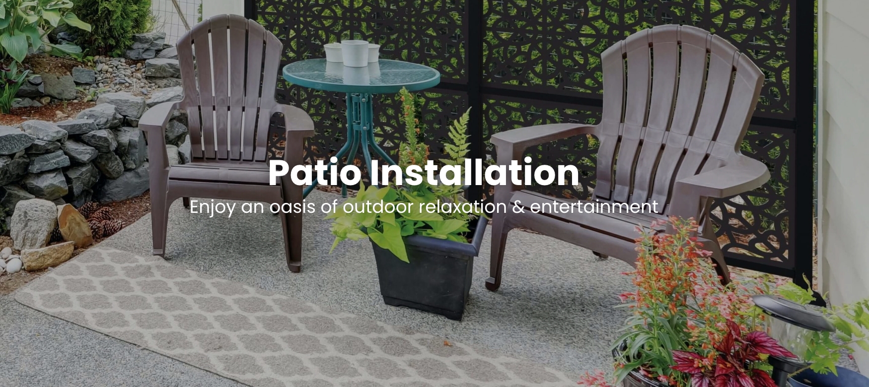 Patio banner