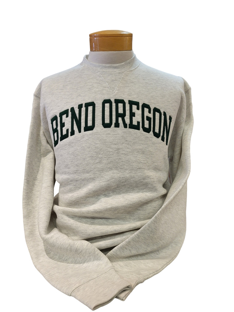 Felt Letter Crew Neck Sweatshirt