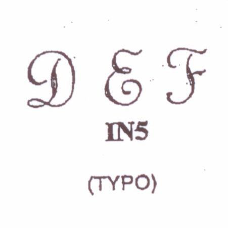 ELITE Embosser Insert Modern Monogram Embosser