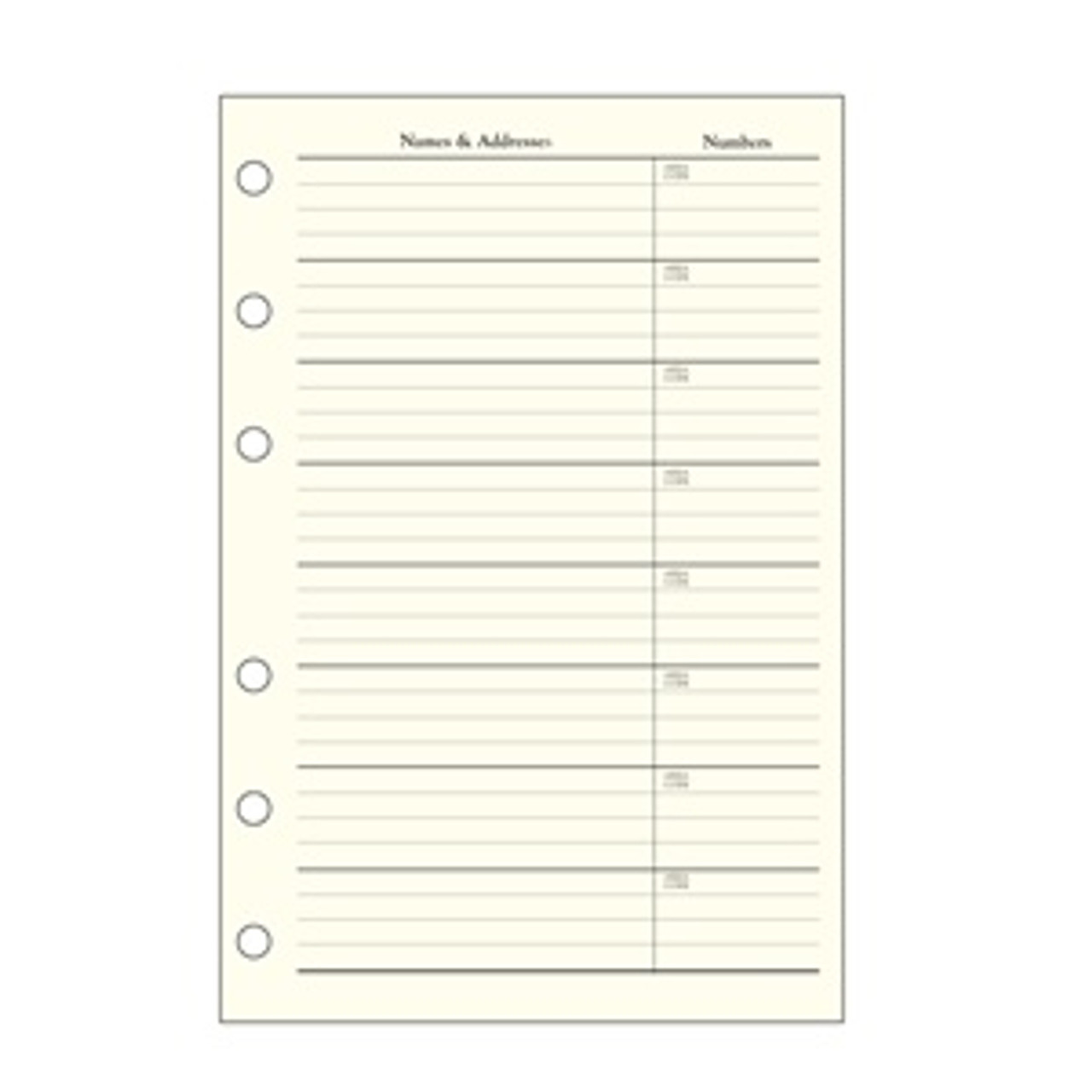 Leather Address book Desk Ring bound engraved