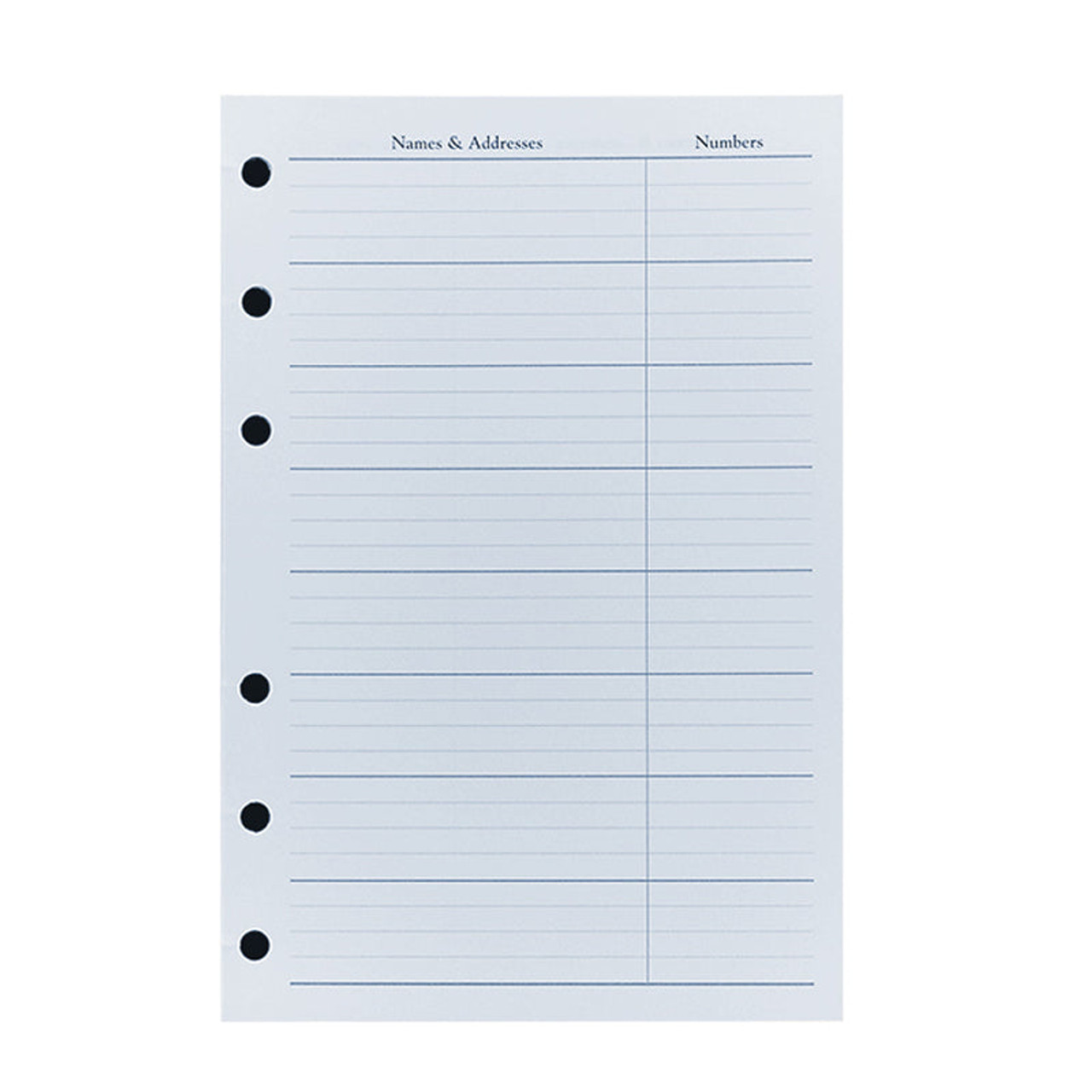 Leather Address book Desk Ring bound engraved