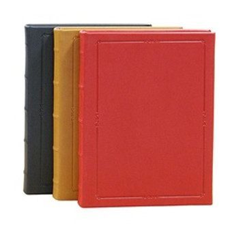 Robert Frost Journal - Smooth Traditional Leather Colors - Black, British Tan, and Red 