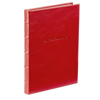 Entertaining Book - Red Leather