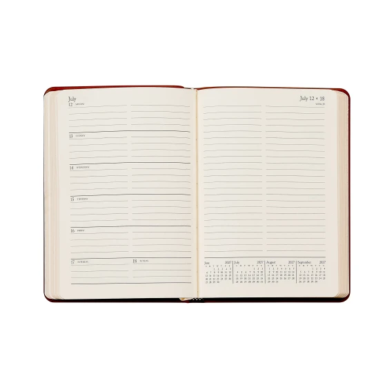 2027 The Notebook Calendar open pages