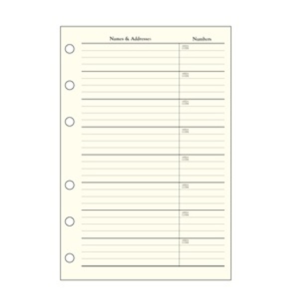 refills pages for boston hatch shell address book