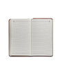 Interior pocket address book showing journal and list pages
