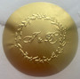 Embossed Gold Sticker Monoram