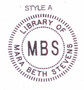Style #A initials center
Library Embosser