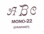 Center initial option: style Mono22