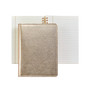 Refillable Leather Journal in White Gold - in stock!