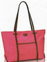 Boston Bag - shown in Hot Pink, British tan trim and Monogram