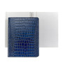 Refillable Journal 7x9" Blazer Navy Blue Croc Leather - in Stock! 