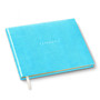 Guest Book - Recycled Leather - Caribbean Turquoise 