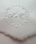 Amalfi Envelope Flap with Embossed Monogram