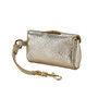 Pet Waste Bag Holder - Gold Leather back view