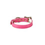 Small Dog Collar Pink Leather back view