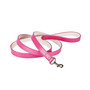 Luxe Dog Leash Sunset Pink Leather - 4 feet 