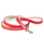 Lux Dog Leash Red Leather - 4 feet