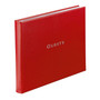 Guest Book - Italian Recycled Leather - Talbots Red
