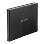 Guest Book - Italian Recycled Leather - Black