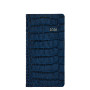 2027 Pocket Datebook 3" x 6" - Croc Santorini Blue