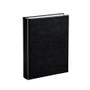 Black Leather Refillable Address Book Side View 