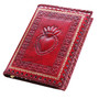 Red Leather Heart Journal