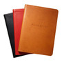 5 3/8 x 7 3/8" Leather Address Book - Smooth Traditional Leather Colors - Black, Red, British Tan