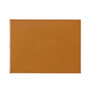 Traditional British Tan Leather Guest Book with Blank Cover