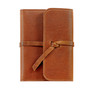 Cognac Leather Refillable JOURNAL with Wrap Closure - 5" x 7" Cognac Leather Refillable JOURNAL with Wrap Closure - 5" x 7"