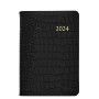 Black Croc daily planner, agenda, datebook, calendar
If you don't see this selection on the pull down, you may note it in the check-out comments section or please call or email to order: 1.800.866.7367, info@scribesdelight.com