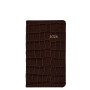2026 Datebook - 3" x 5" - Croc Aged Cognac