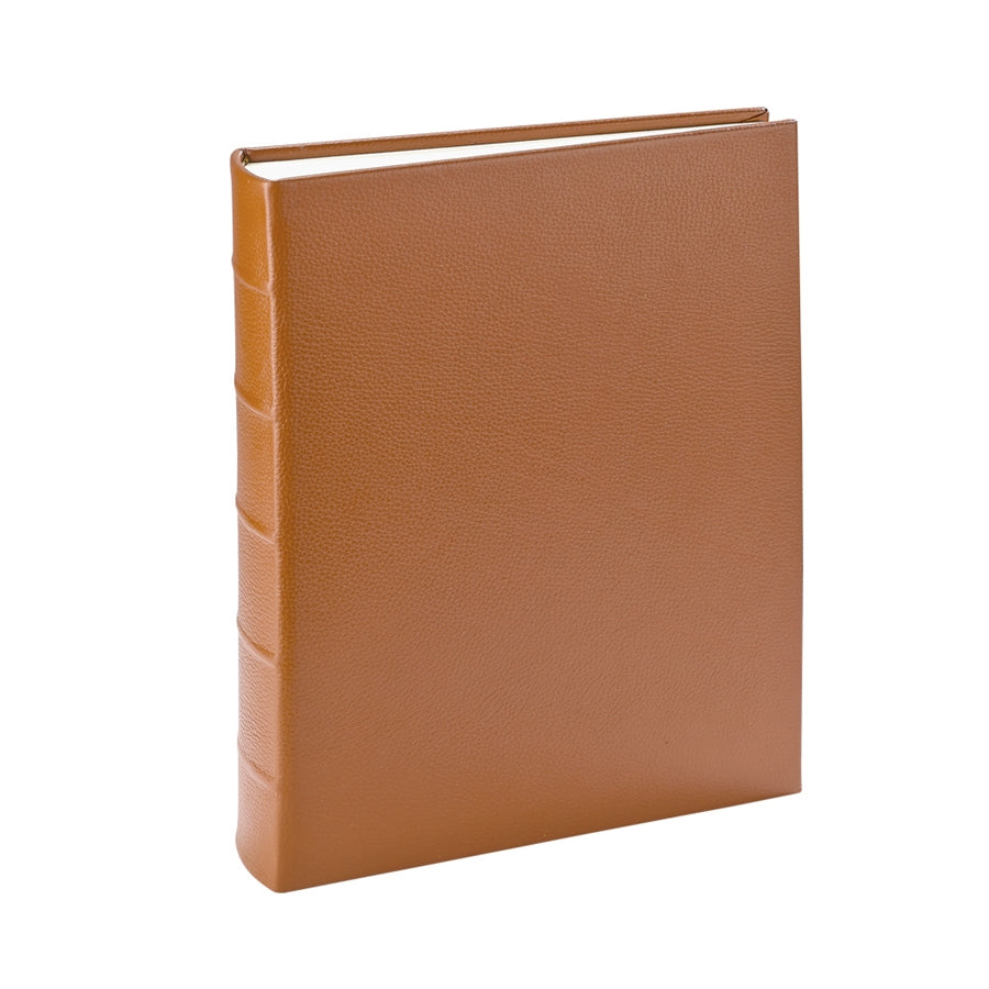 Large Traditional Leather Scrapbook - Library Bound, Heavy Cream Pages with  Interleaving