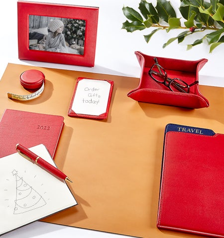 Desk Agenda Cover Taiga Leather - Art of Living - Books and Stationery