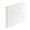 Wedding White Leather Guest Book - side view