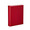Red Leather Refillable Address Book side view 