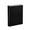 Black Leather Refillable Address Book Side View 
