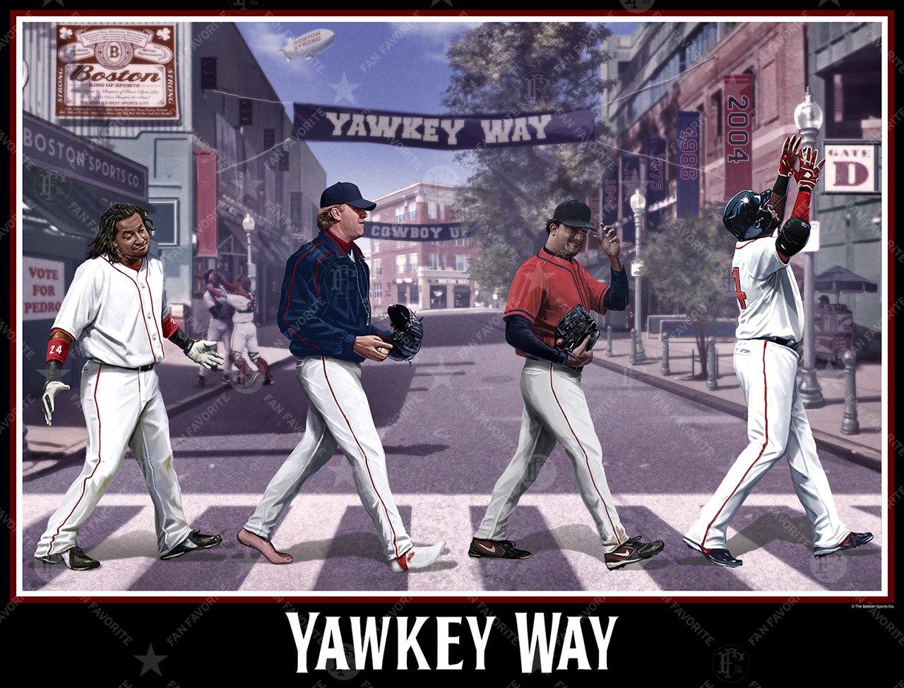 Yawkey Way Wall Print I Love Boston Sports Store