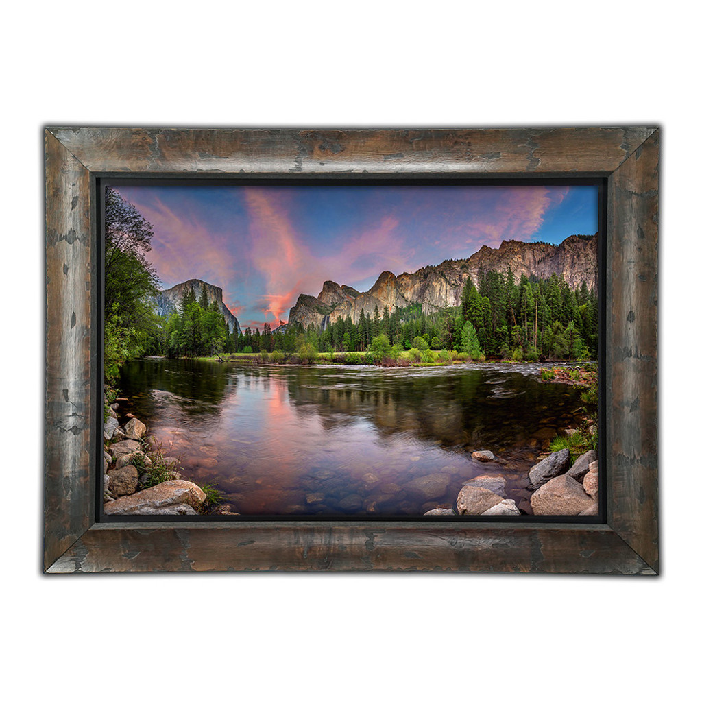 Yosemite Wood Frame. Photography of Half Dome Yosemite by Paul Brewer. 