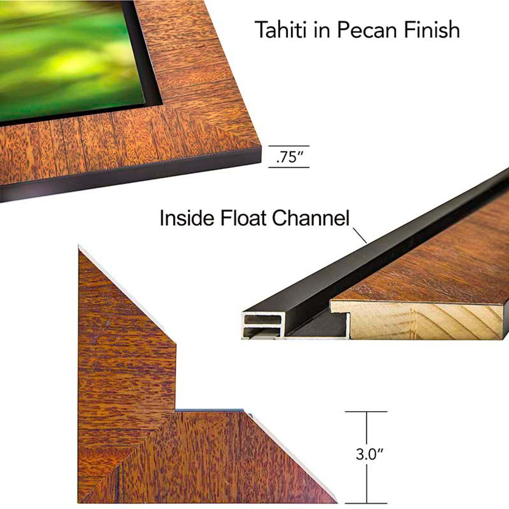 Tahiti Wood Frame with Dimensions.